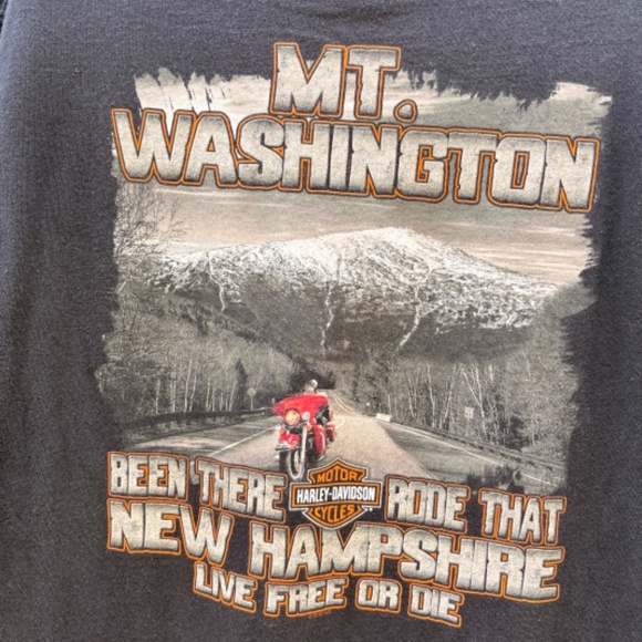 Vintage HARLEY DAVIDSON MOUNT WASHINGTON Laconia New Hampsire Size Large Men - Picture 5 of 5